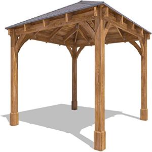 Wooden Heavy Duty Gazebo Pressure Treated Hot Tub Shelter With Roof Shingles Included And 10 Year Rot Guarantee Atlas™ W3.2m x D3.2m